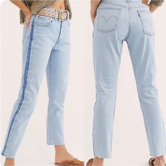 ⭐️ Levi’s 501 S Jeans Big Raw Hem Size 27 - Picture 1 of 10